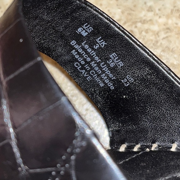 Franco Sarto Women’s Black Leather Espadrille Wedge Summer Sandals Sz-6 - Picture 6 of 6